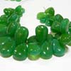 This listing is for the 48 Pieces of Chrysoprase Green Chalcedony smooth Pear briolettes in size of 9x12 - 14x21 mm approx,,Length: 8 inch,,Total Pcs: 48